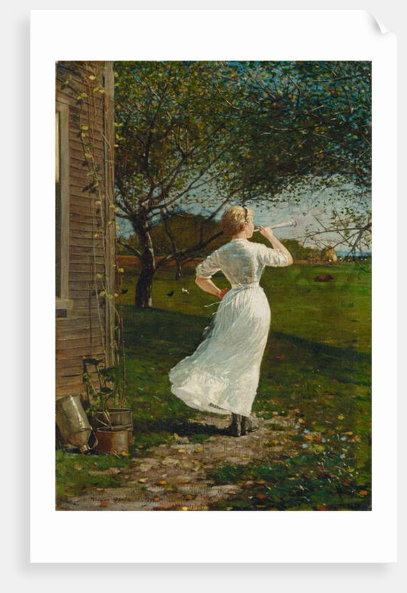 The Dinner Horn, 1870 by Winslow Homer