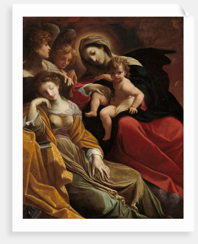 The Dream of Saint Catherine of Alexandria, c.1593 by Ludovico Carracci