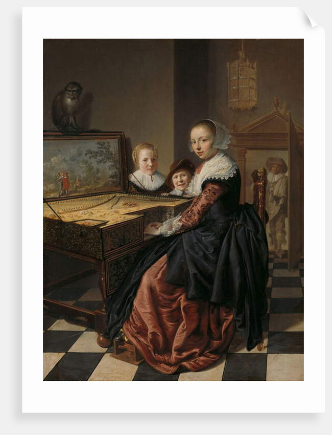 Woman playing the virginal, 1630-40 by Jan Miense Molenaer