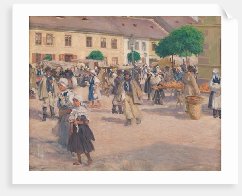 Myjava market, 1903 by Milos Jiranek