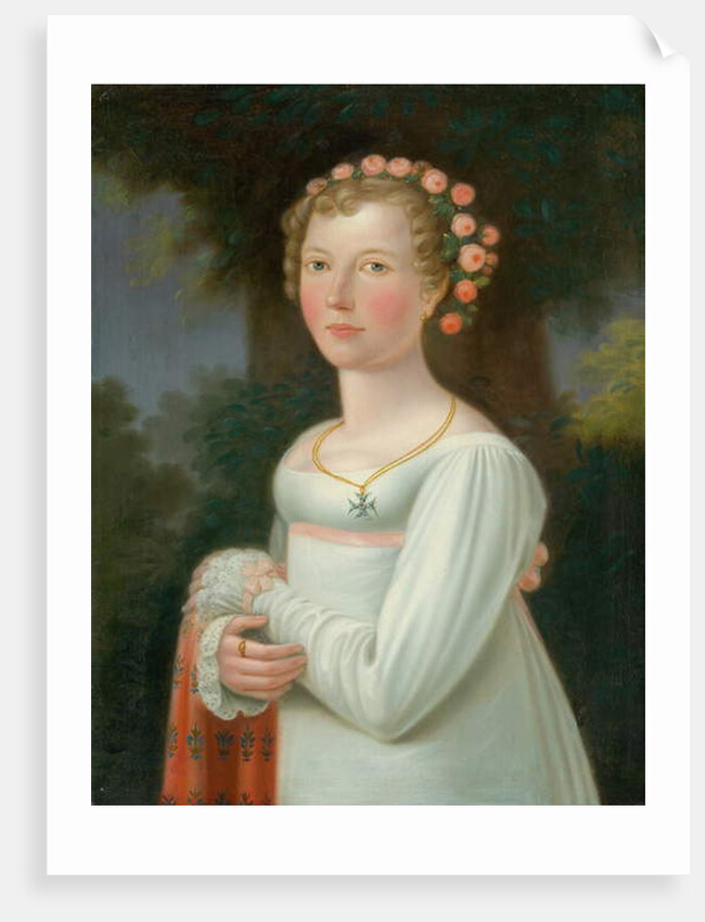 Girl in a white dress, 1800-20 by European School
