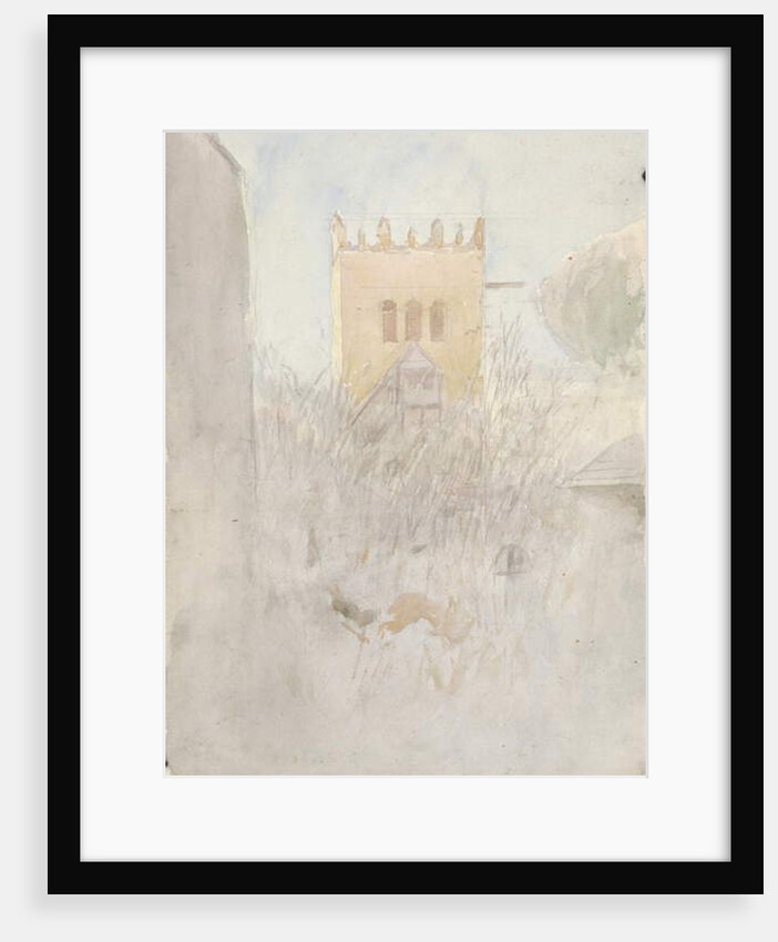 Belfry in Strážky II., 1890-1910 by Laszlo Mednyanszky