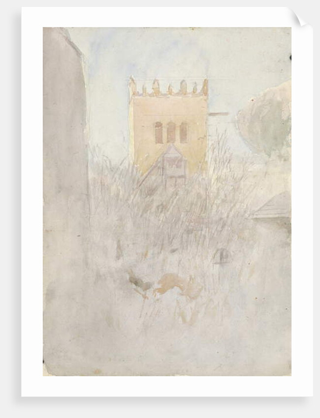 Belfry in Strážky II., 1890-1910 by Laszlo Mednyanszky