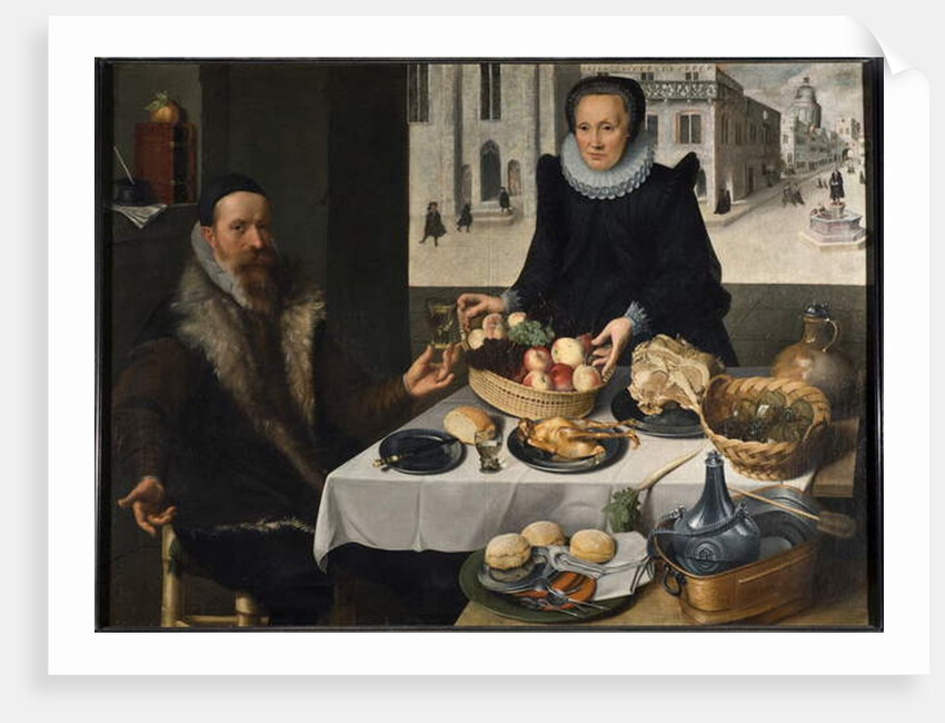 Double Portrait of an Elderly Couple by Lucas van Valckenborch