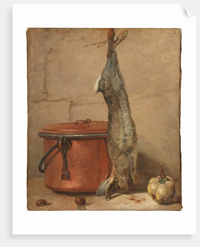 Rabbit and Copper Pot c.1739-40 by Jean-Baptiste Simeon Chardin