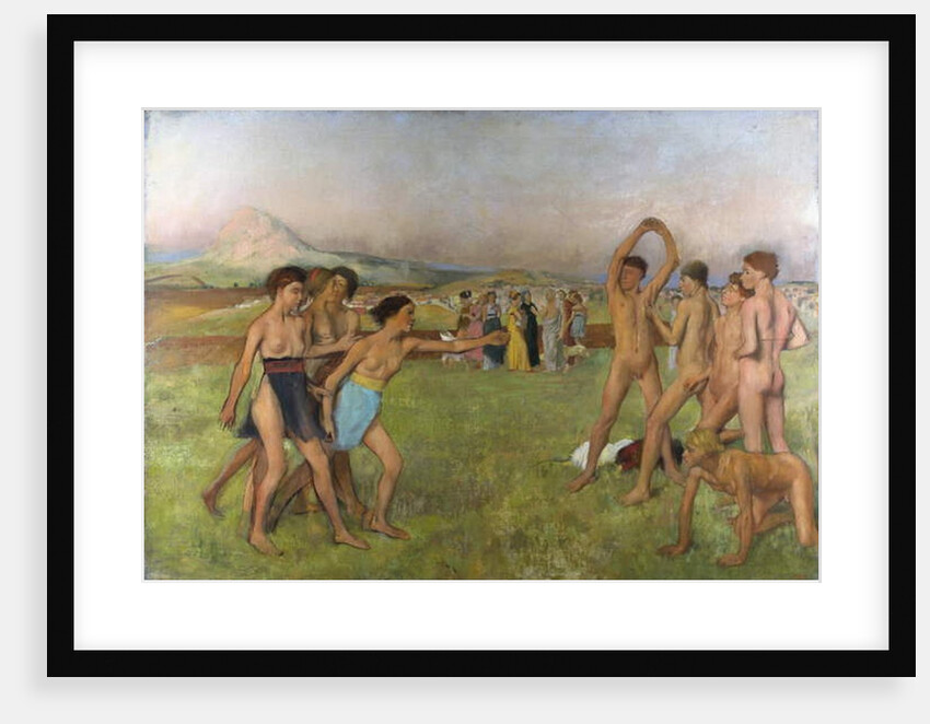 Little Spartan Girls provoking Boys, c.1860 by Edgar Degas