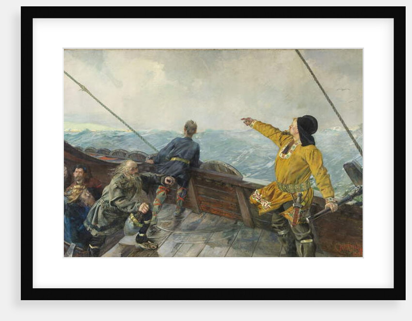 Leiv Eirikson discovering America, 1893 by Christian Krohg