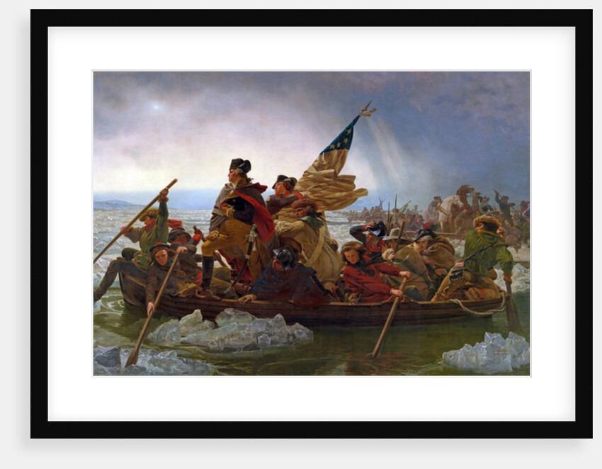 Washington Crossing the Delaware River, 25th December 1776 by Emanuel Gottlieb Leutze