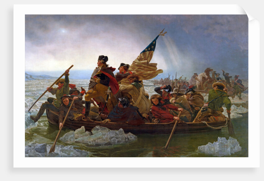Washington Crossing the Delaware River, 25th December 1776 by Emanuel Gottlieb Leutze