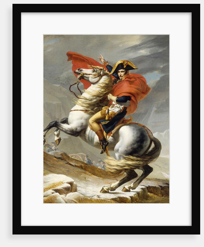 Napoleon Crossing the Alps on 20th May 1800 by Jacques Louis David