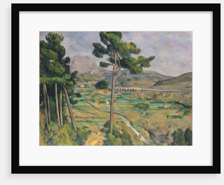 Landscape with viaduct: Montagne Sainte-Victoire, c.1885-87 by Paul Cezanne