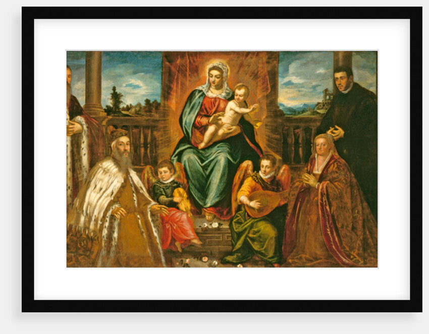 Doge Alvise Mocenigo and Family before the Madonna and Child, c.1573 by Jacopo Robusti Tintoretto