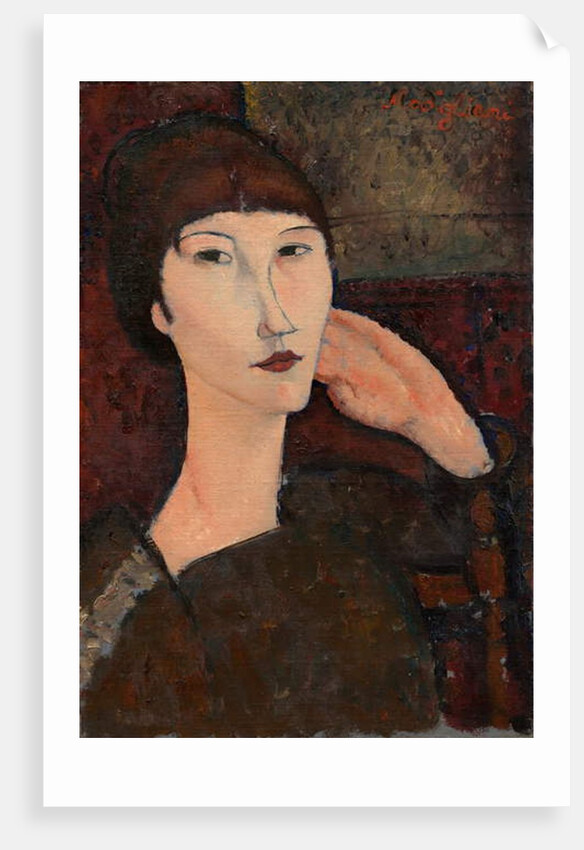 Adrienne, 1917 by Amedeo Modigliani