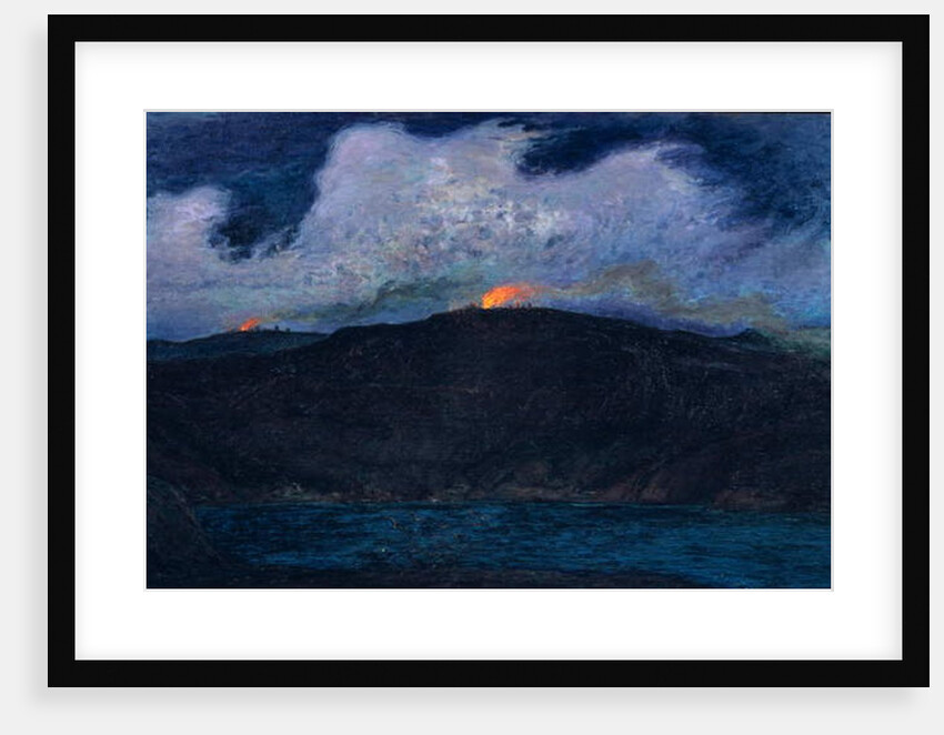 Midsummer Bonfires in Stormy Weather, 1900 by Karl Fredrick Nordstrom