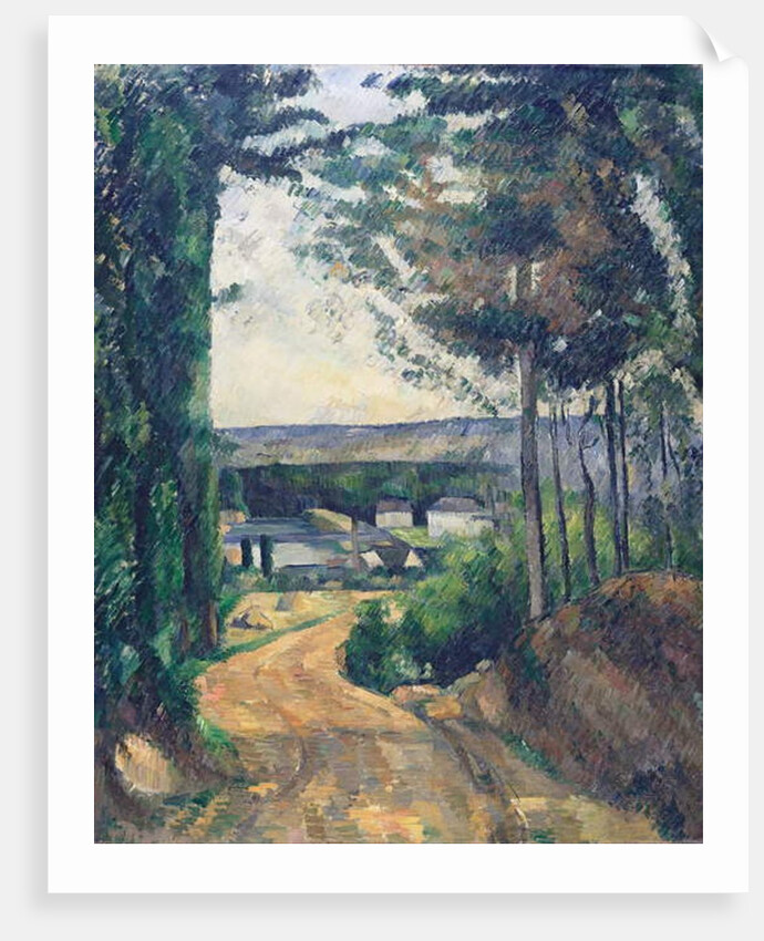 Road leading to the lake, 1880 by Paul Cezanne