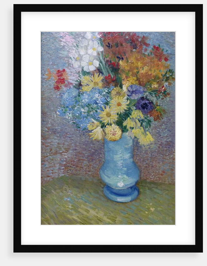 Flowers in a Blue Vase, c.1887 by Vincent van Gogh