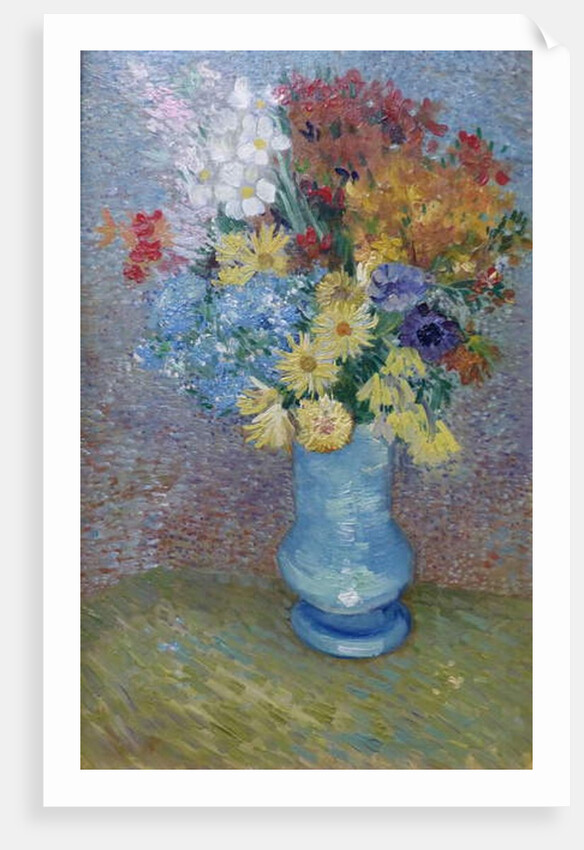 Flowers in a Blue Vase, c.1887 by Vincent van Gogh