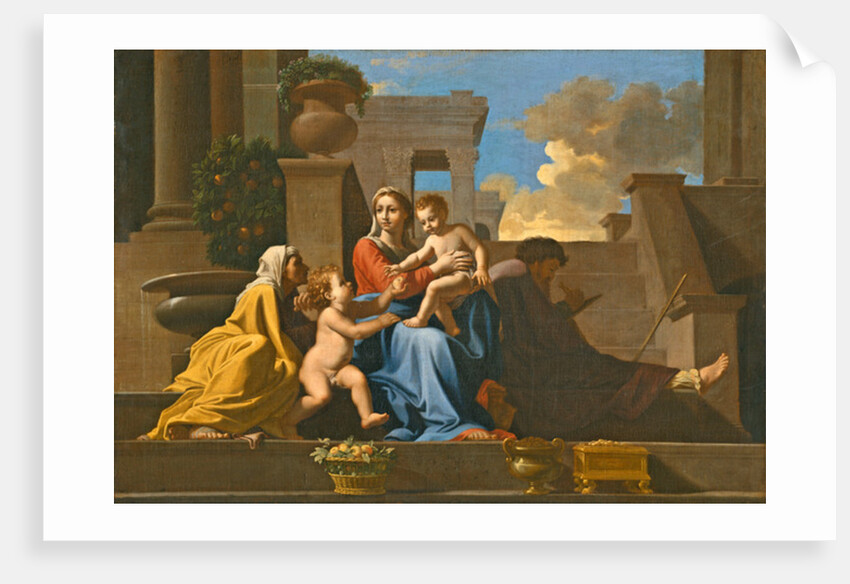 The Holy Family on the Steps, 1648 by Nicolas Poussin