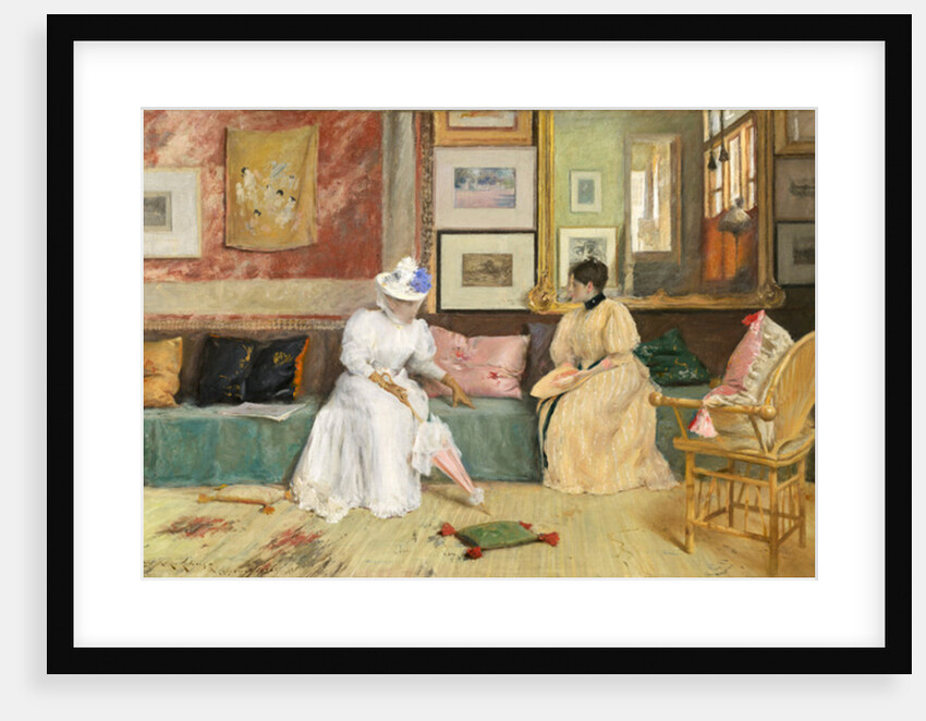 A Friendly Call, 1895 by William Merritt Chase
