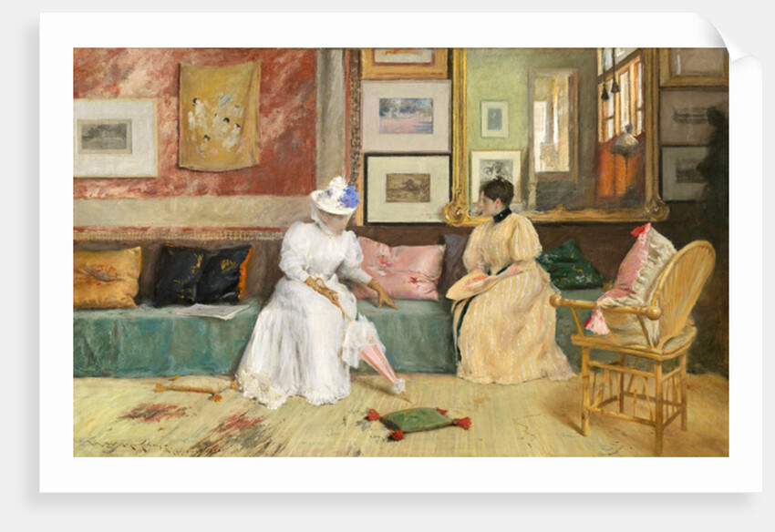A Friendly Call, 1895 by William Merritt Chase