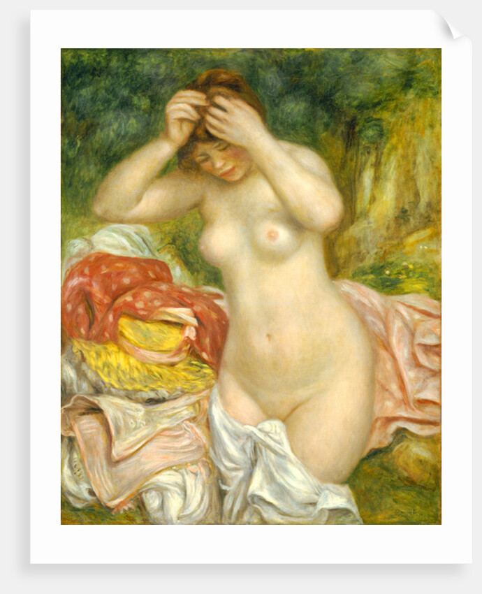 Bather Arranging her Hair, 1893 by Pierre Auguste Renoir