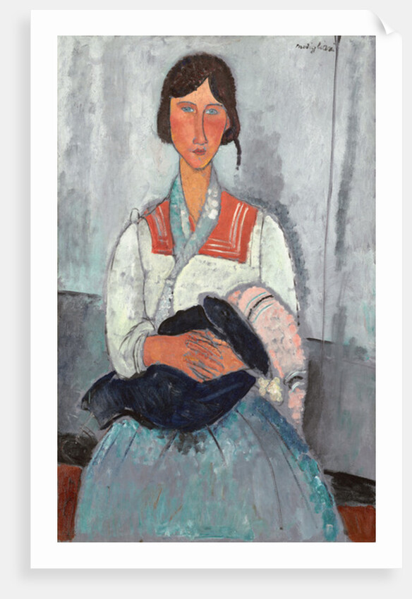 Gypsy Woman with Baby, 1919 by Amedeo Modigliani