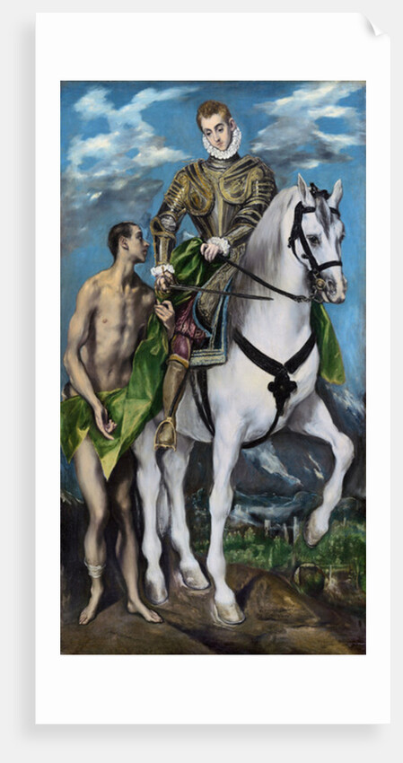 St. Martin and the Beggar, 1597-99 by El (1541-1614) Greco