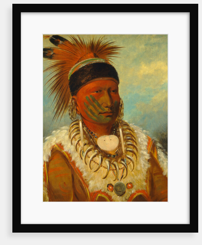 The White Cloud, Head Chief of the Iowas, 1844-45 by George Catlin