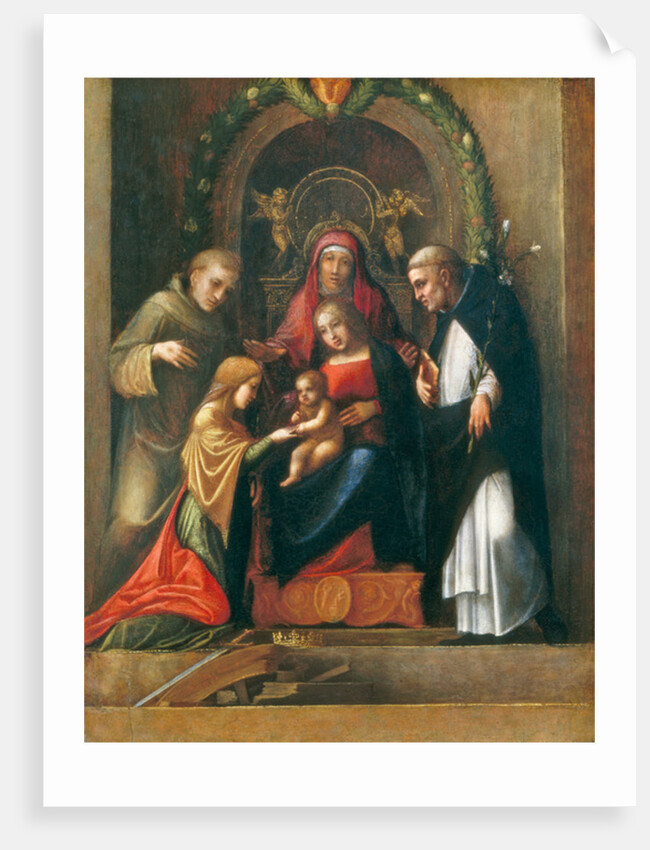 The Mystic Marriage of St. Catherine, 1510- 15 by (c.1489-1534) Correggio