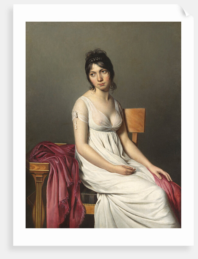 Portrait of a Young Woman in White, c. 1798 by Jacques Louis (circle of) David