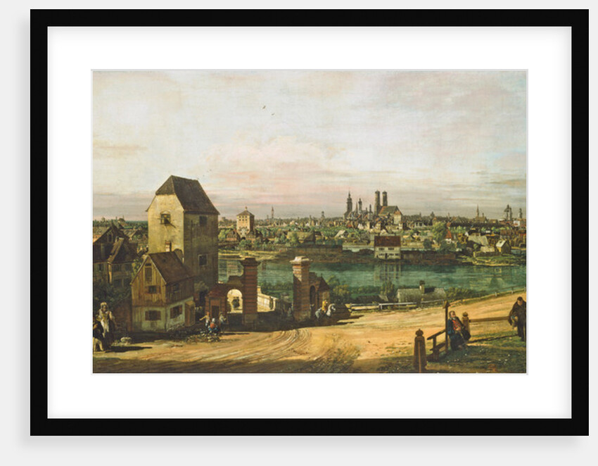 View of Munich from Haidhausen with the river Isar in the centre, 1761 by Bernardo Bellotto