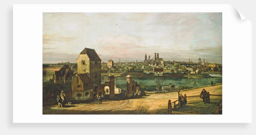 View of Munich from Haidhausen with the river Isar in the centre, 1761 by Bernardo Bellotto