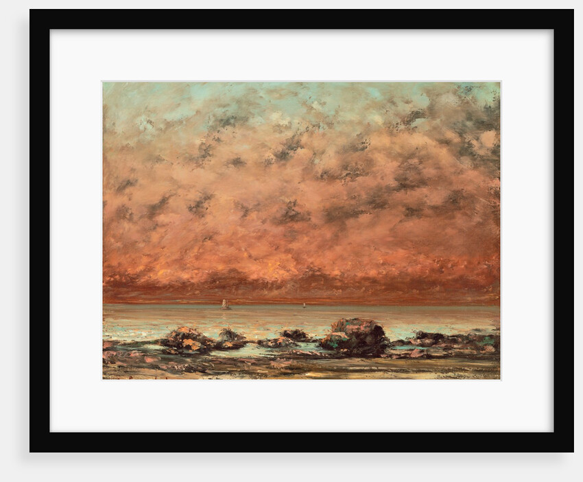 The Black Rocks at Trouville, 1865- 66 by Gustave Courbet