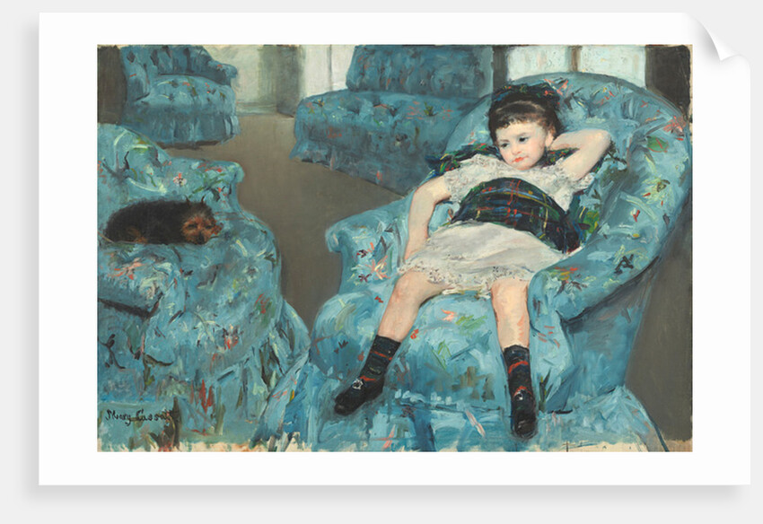 Little Girl in a Blue Armchair, 1878 by Mary Stevenson Cassatt
