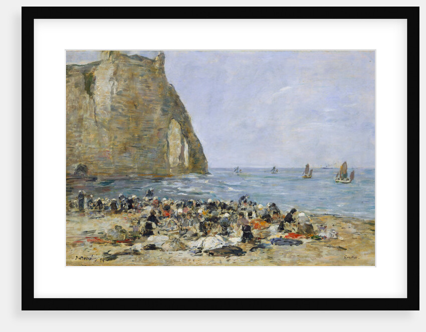 Washerwomen on the beach of Etretat, 1894 by Eugene Louis Boudin