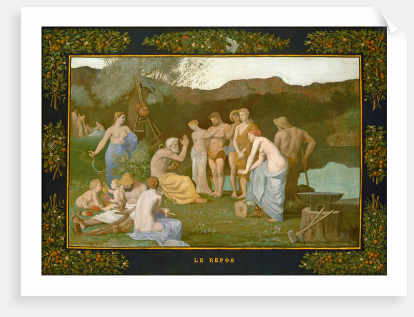 Rest, c.1863 by Pierre Puvis de Chavannes