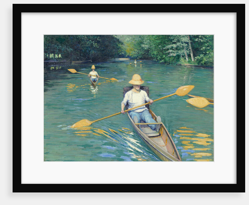 Skiffs, 1877 by Gustave Caillebotte