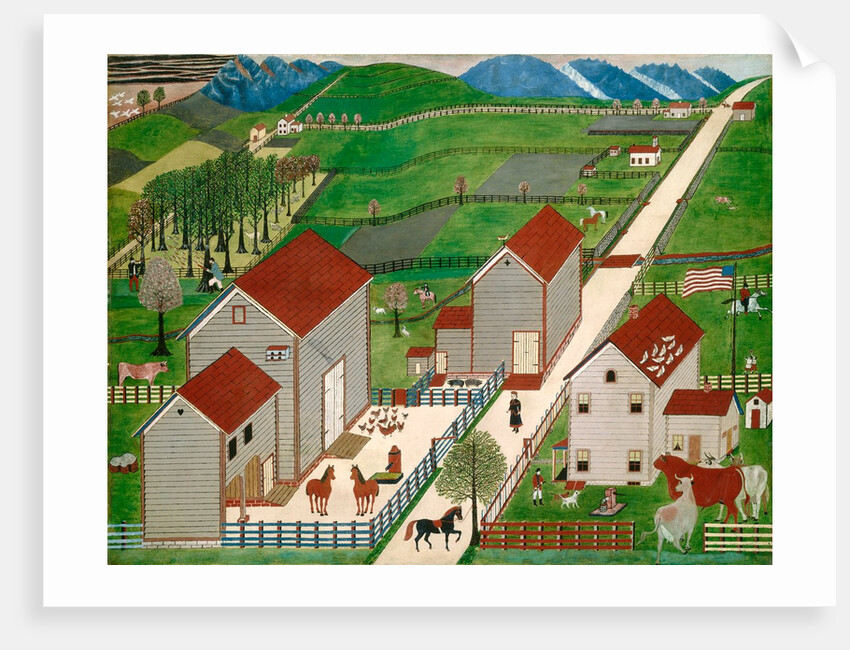 Mahantango Valley Farm, late 19th century by American School