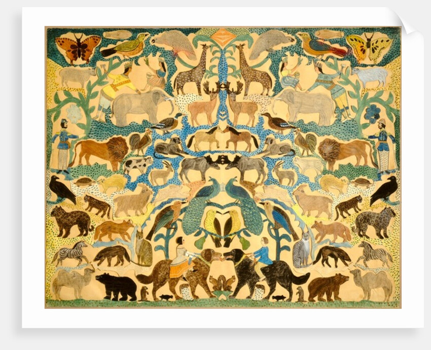 Cutout of Animals by American School
