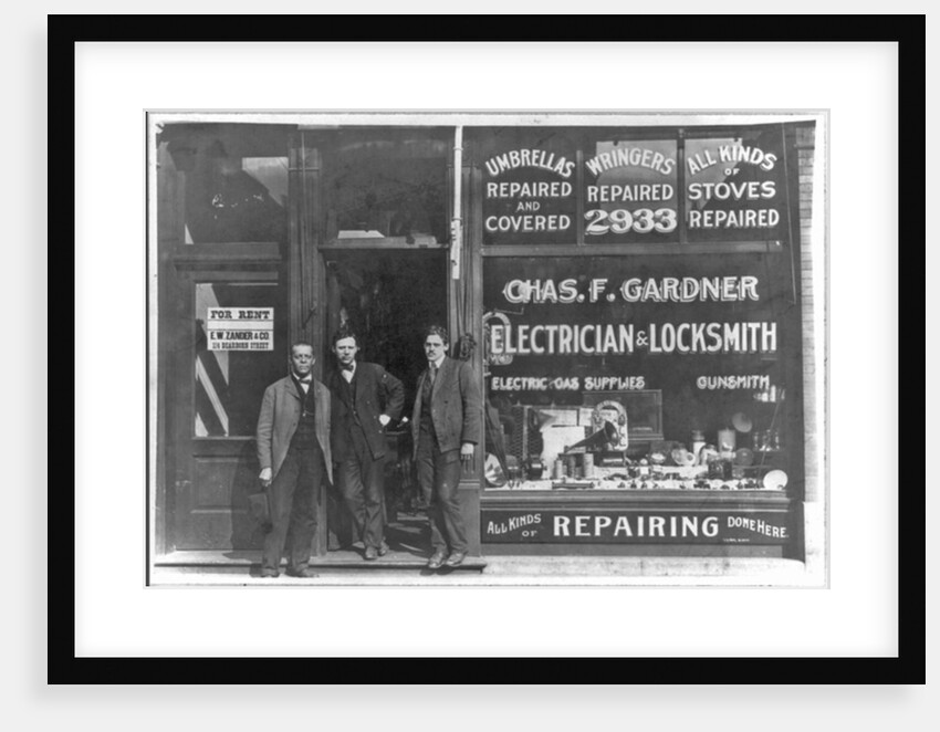 Only Negro store of its kind in the U.S., at 2933 State St., Chicago, Illinois, c.1899 by American Photographer