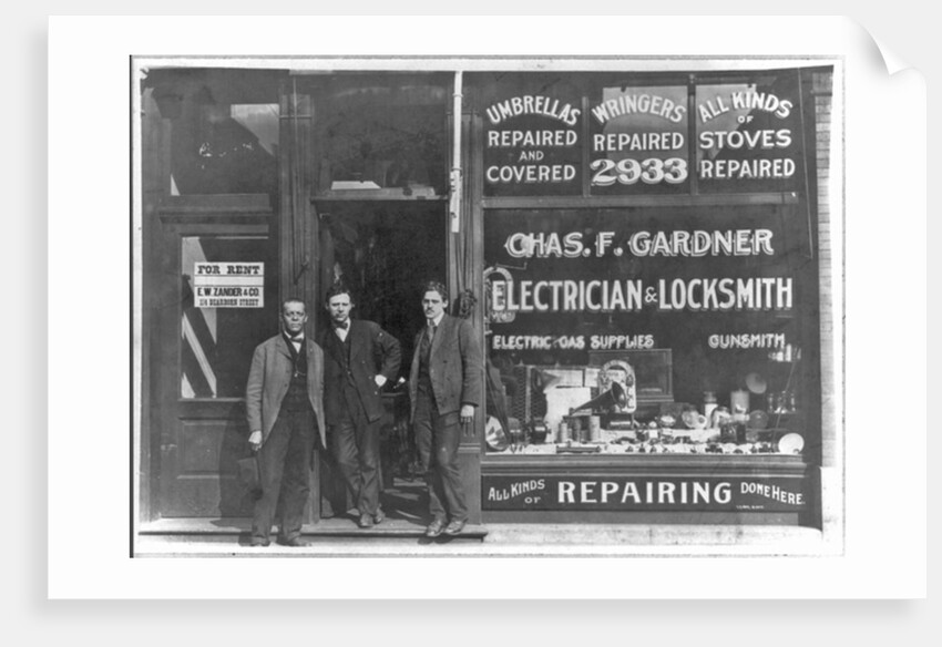 Only Negro store of its kind in the U.S., at 2933 State St., Chicago, Illinois, c.1899 by American Photographer