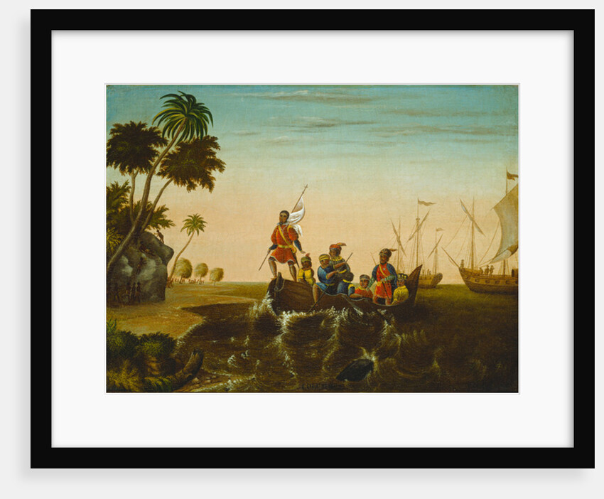 The Landing of Columbus, c.1837 by Edward Hicks