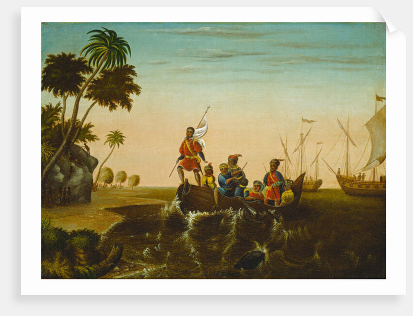 The Landing of Columbus, c.1837 by Edward Hicks