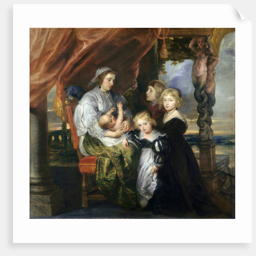 Deborah Kip, Wife of Sir Balthasar Gerbier, and Her Children, c.1629-30 by Peter Paul Rubens