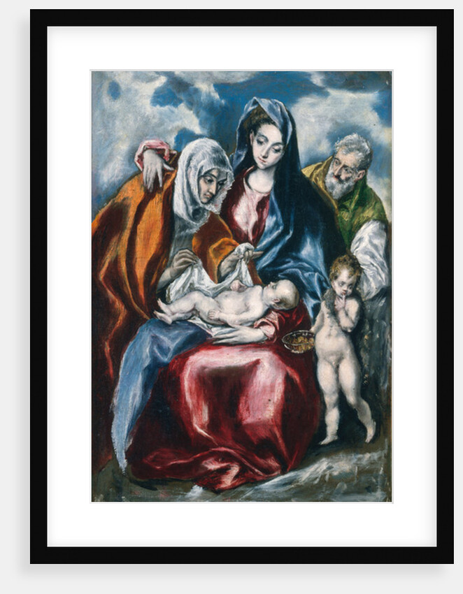 The Holy Family with Saint Anne and the Infant John the Baptist, c.1595-1600 by El (1541-1614) Greco