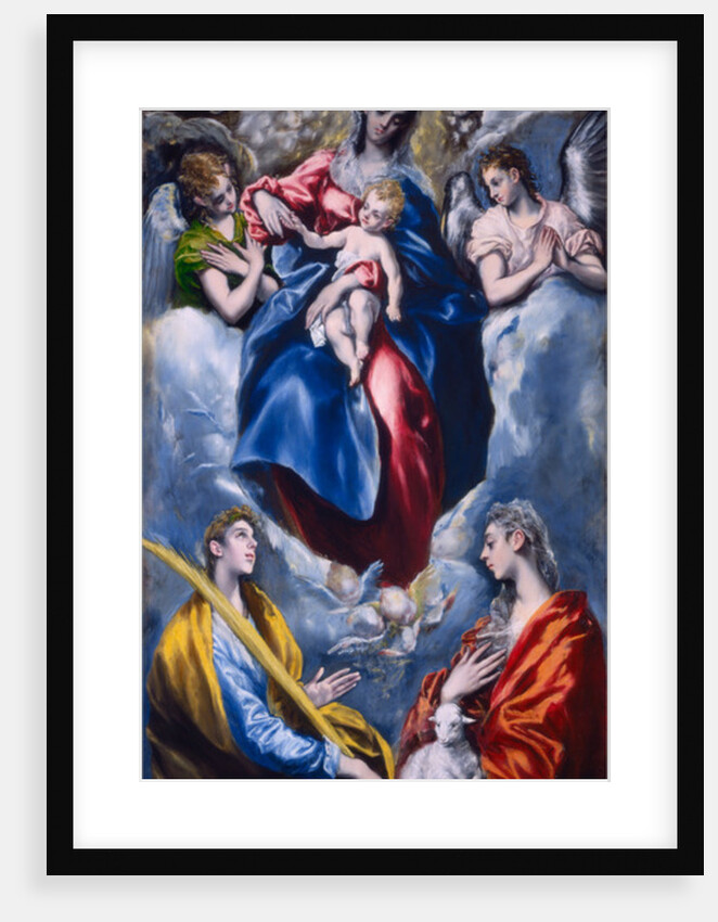 Madonna and Child with Saint Martina and Saint Agnes, 1597-1599 by El Greco