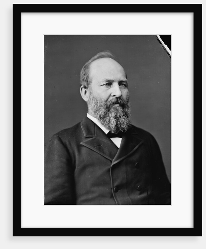 President James Garfield, 1870-80 by Mathew & studio Brady