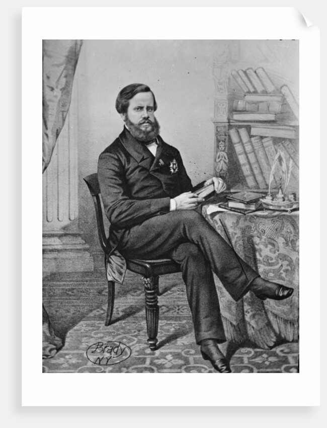 Don Pedro II, Emperor of Brazil, 1855-65 by American Photographer