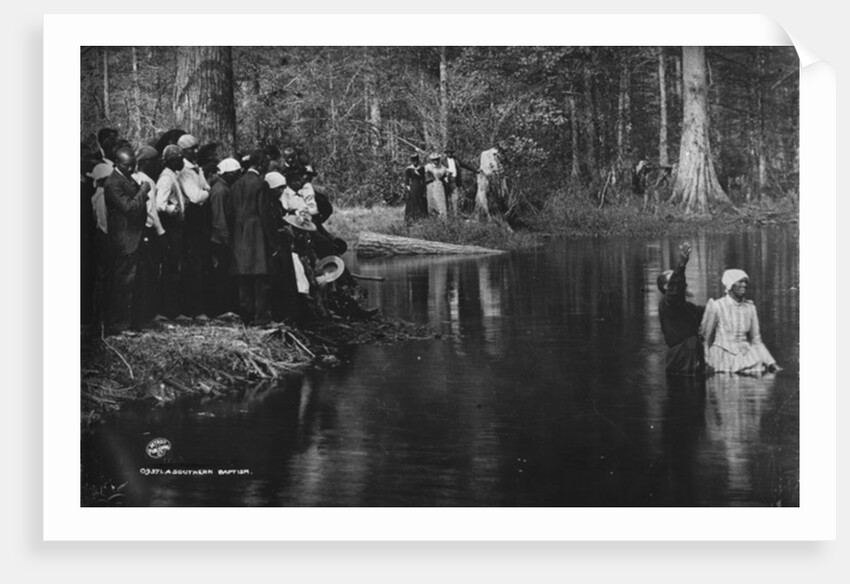 A Southern baptism, Aiken, 1900-06 by Detroit Publishing Co.