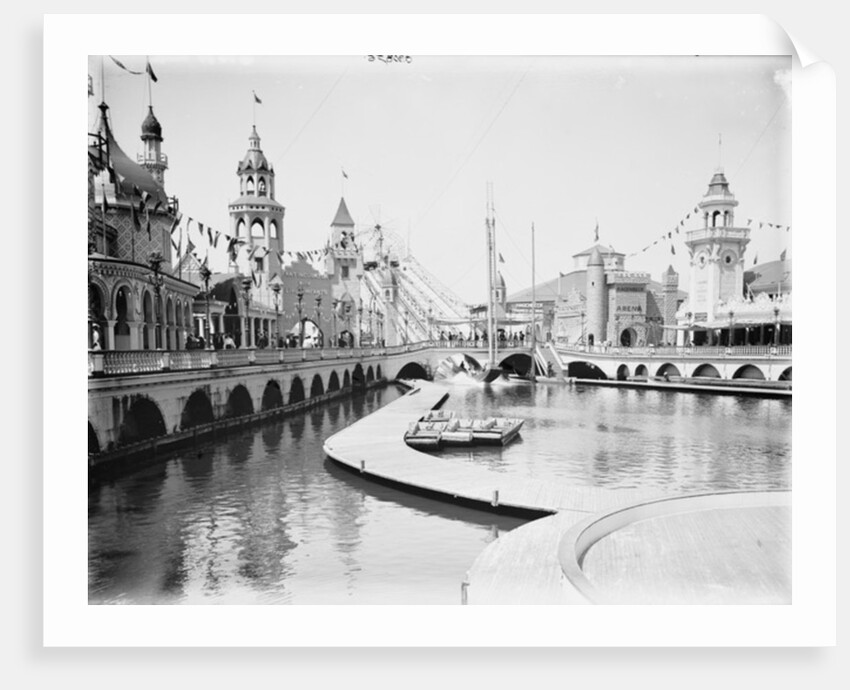 Shoot the Chutes, Lune Park, Coney Island, 1903-10 by Detroit Publishing Co.